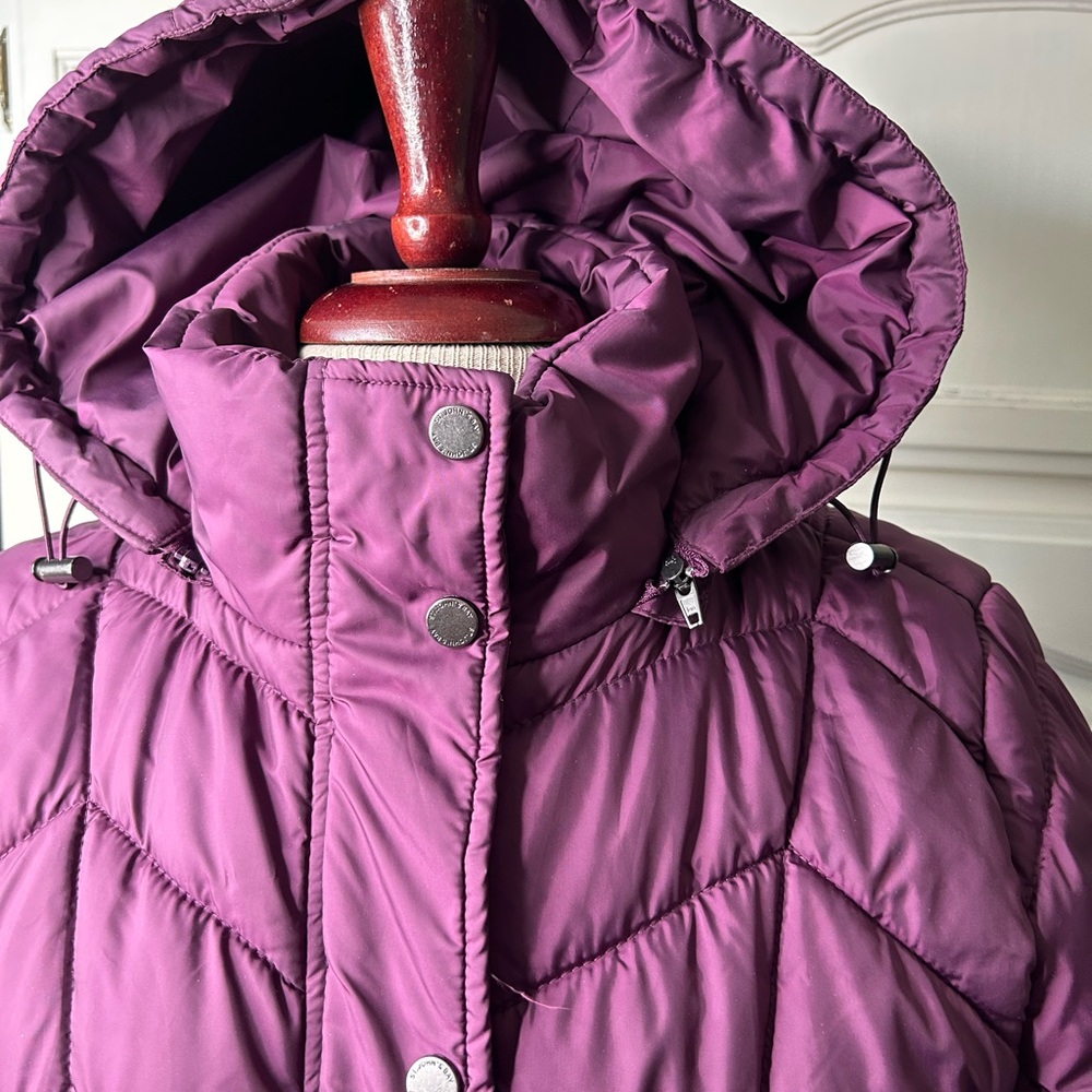 St. John's Bay Women's Plum Puffer Jacket - Picture 3 of 13